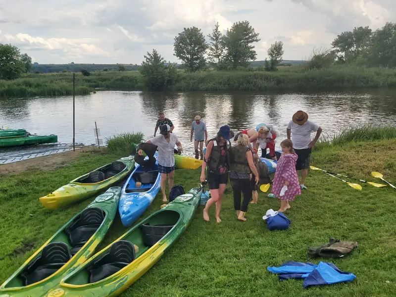 Kajaki na rzece Nida w Świętokrzyskim